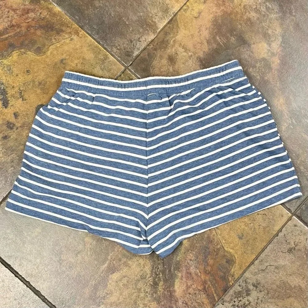 Banana Republic Blue White Striped Shorts Large